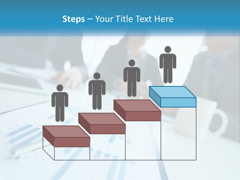 A Group Of Business People Sitting Around A Table PowerPoint Template