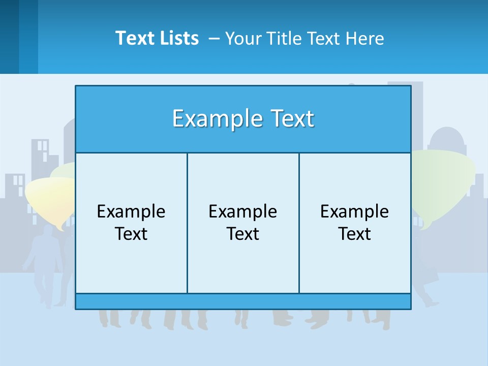 A Group Of People Standing In Front Of A City Skyline PowerPoint Template