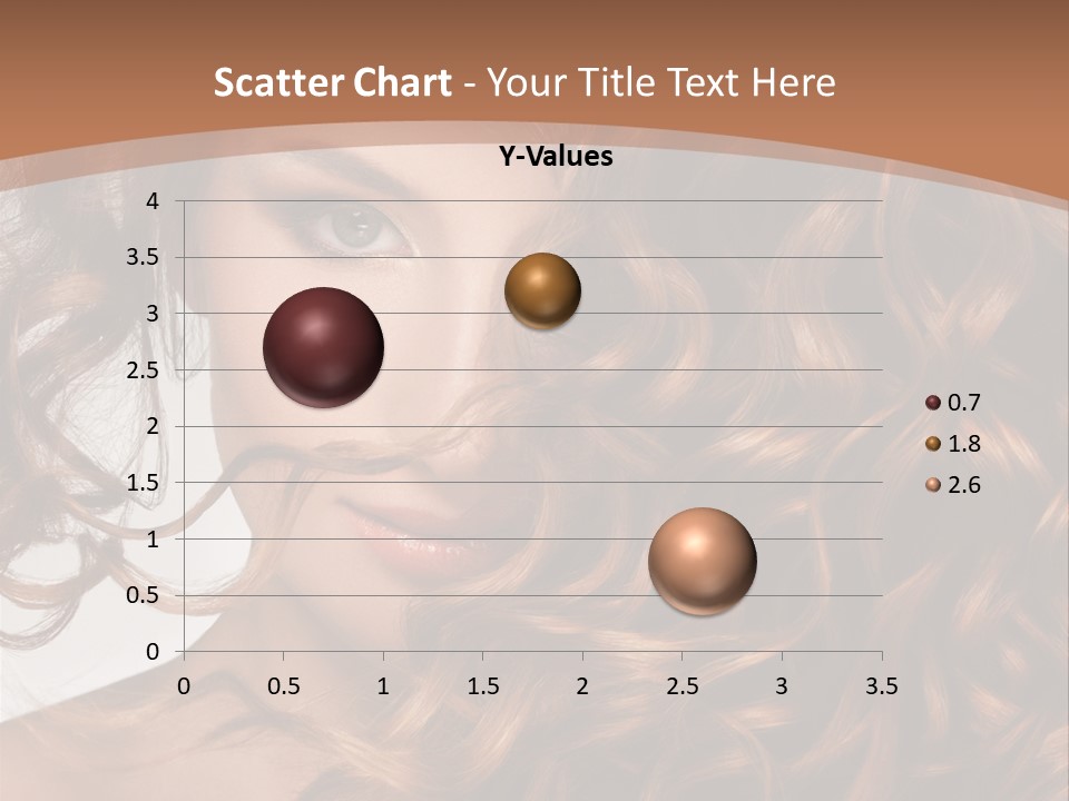 A Beautiful Woman With Long Curly Hair Powerpoint Template PowerPoint Template