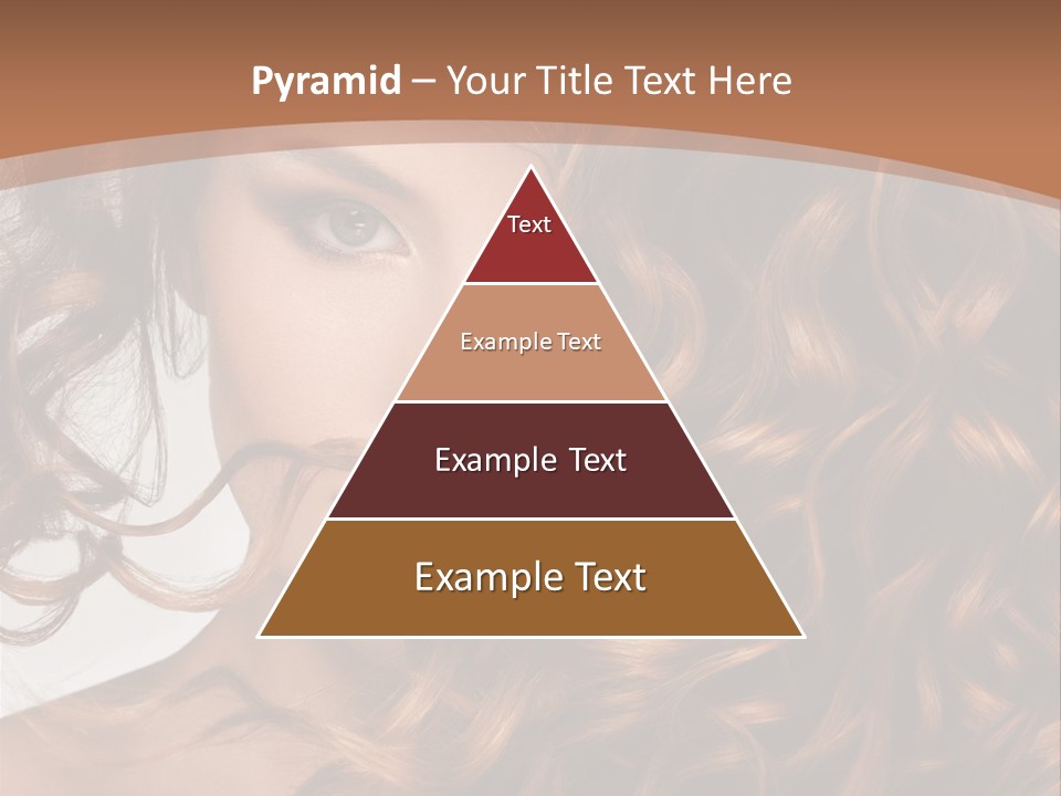 A Beautiful Woman With Long Curly Hair Powerpoint Template PowerPoint Template