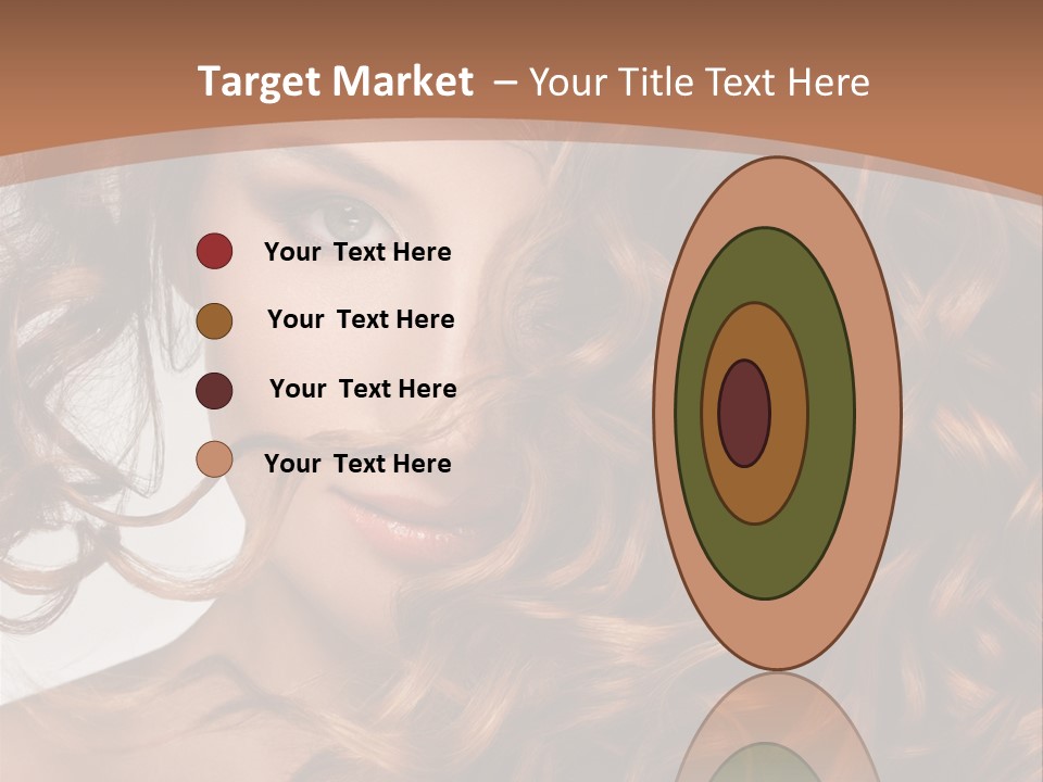 A Beautiful Woman With Long Curly Hair Powerpoint Template PowerPoint Template