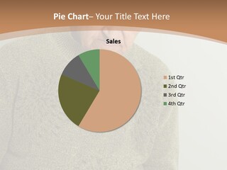 An Elderly Woman Holding A Piece Of Paper In Her Hands PowerPoint Template