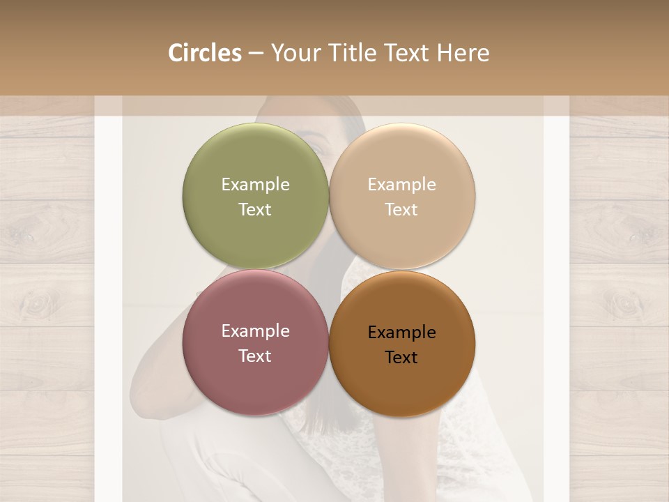 A Woman Sitting On The Floor With Her Hand On Her Face PowerPoint Template