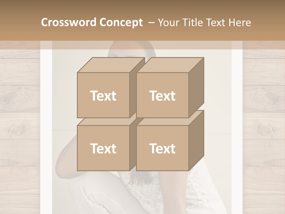 A Woman Sitting On The Floor With Her Hand On Her Face PowerPoint Template