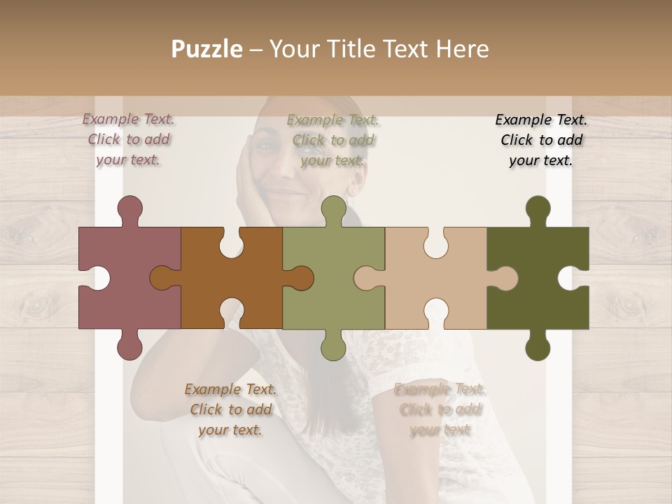 A Woman Sitting On The Floor With Her Hand On Her Face PowerPoint Template