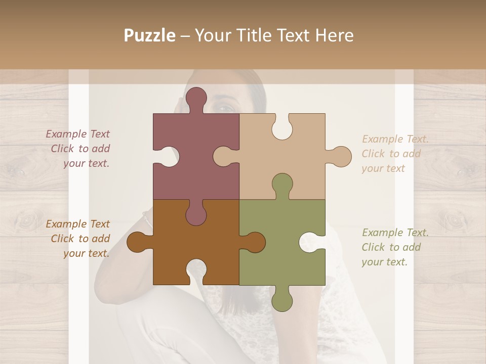 A Woman Sitting On The Floor With Her Hand On Her Face PowerPoint Template