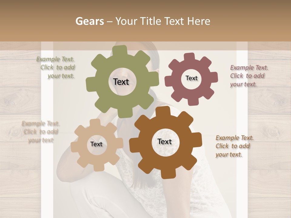 A Woman Sitting On The Floor With Her Hand On Her Face PowerPoint Template