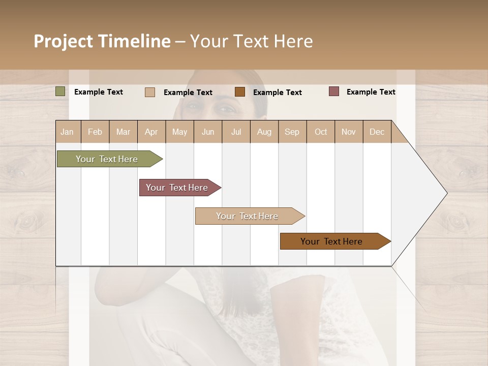 A Woman Sitting On The Floor With Her Hand On Her Face PowerPoint Template