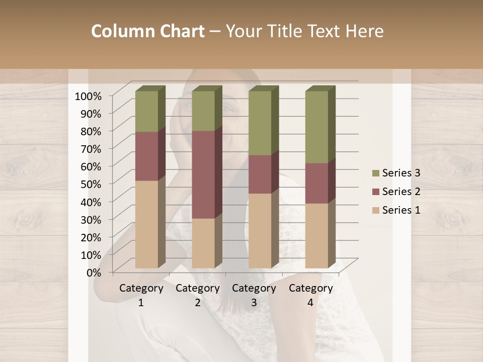 A Woman Sitting On The Floor With Her Hand On Her Face PowerPoint Template