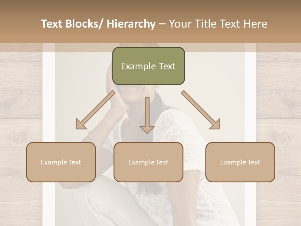 A Woman Sitting On The Floor With Her Hand On Her Face PowerPoint Template