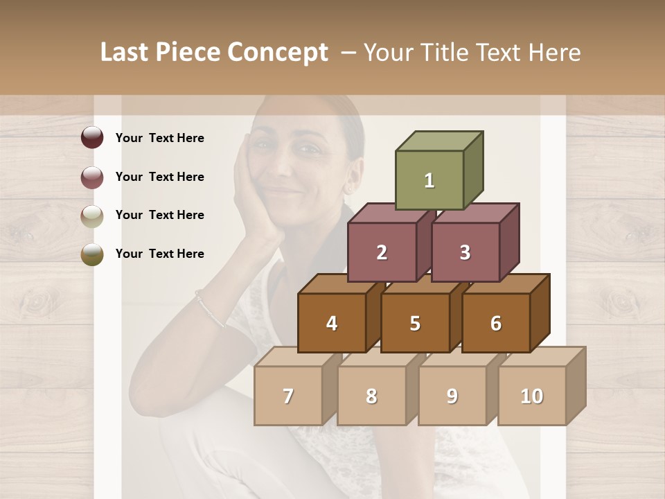 A Woman Sitting On The Floor With Her Hand On Her Face PowerPoint Template