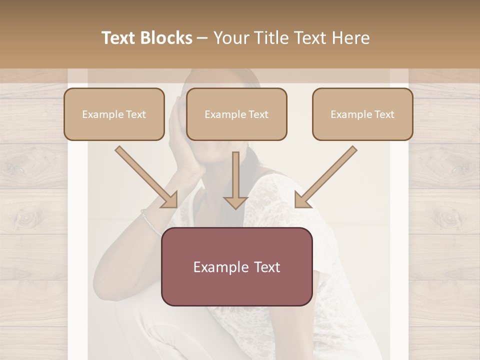A Woman Sitting On The Floor With Her Hand On Her Face PowerPoint Template