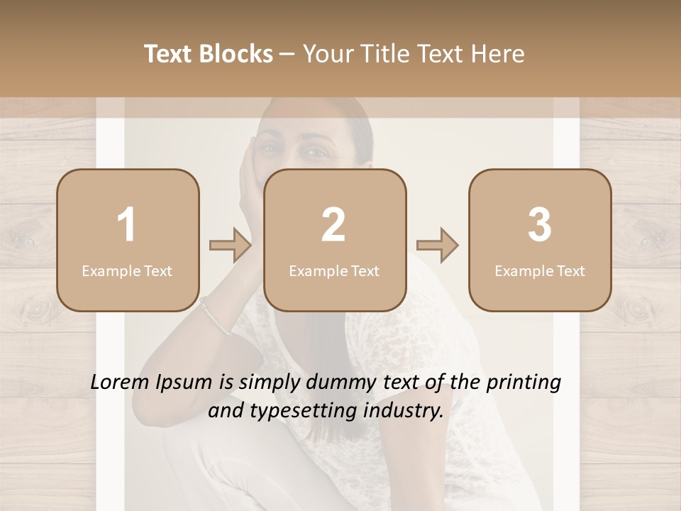 A Woman Sitting On The Floor With Her Hand On Her Face PowerPoint Template