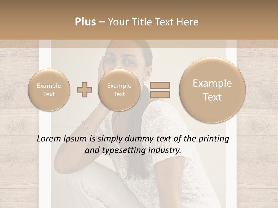 A Woman Sitting On The Floor With Her Hand On Her Face PowerPoint Template