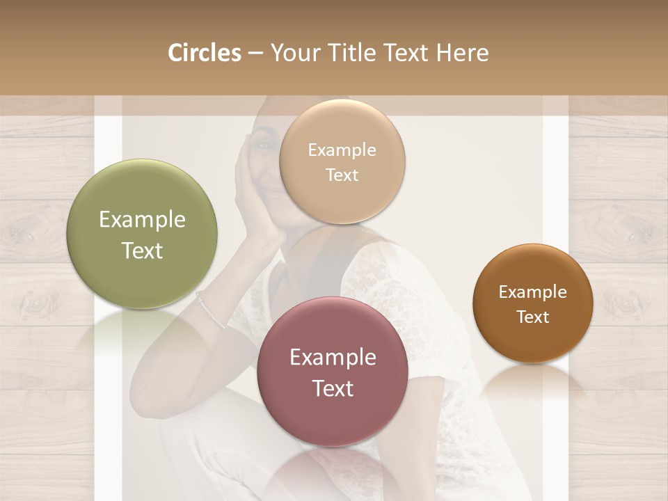 A Woman Sitting On The Floor With Her Hand On Her Face PowerPoint Template