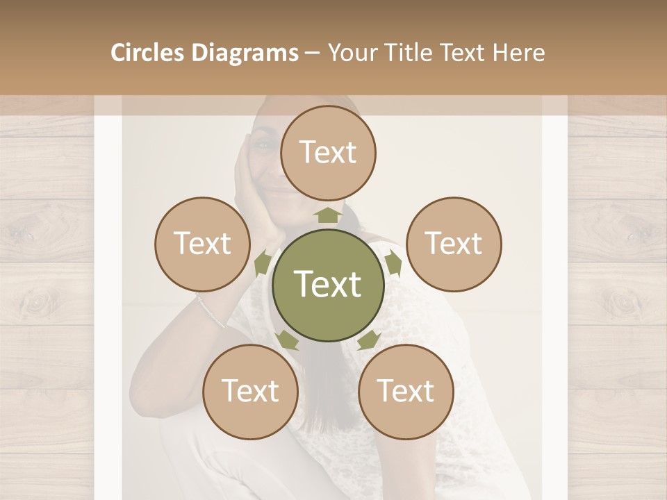 A Woman Sitting On The Floor With Her Hand On Her Face PowerPoint Template