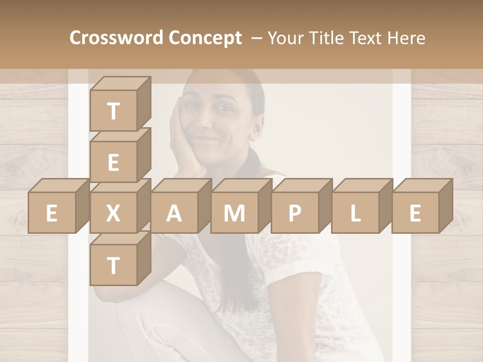 A Woman Sitting On The Floor With Her Hand On Her Face PowerPoint Template