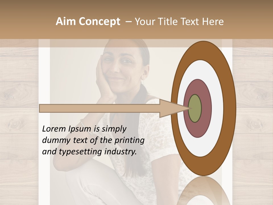 A Woman Sitting On The Floor With Her Hand On Her Face PowerPoint Template