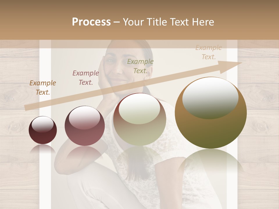 A Woman Sitting On The Floor With Her Hand On Her Face PowerPoint Template