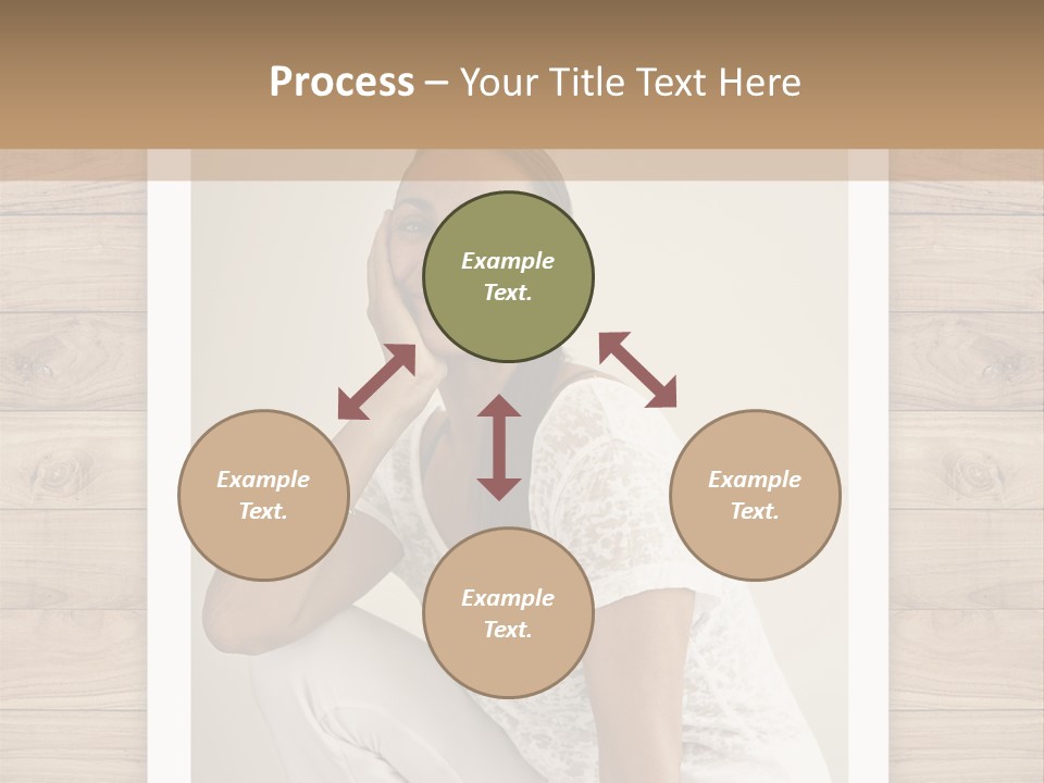 A Woman Sitting On The Floor With Her Hand On Her Face PowerPoint Template