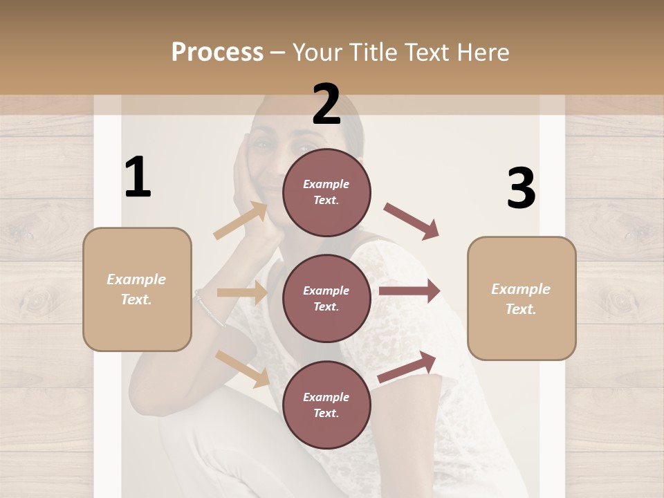 A Woman Sitting On The Floor With Her Hand On Her Face PowerPoint Template