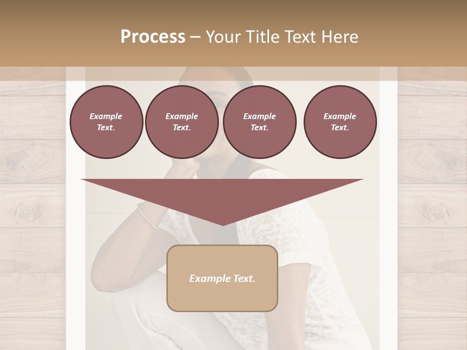 A Woman Sitting On The Floor With Her Hand On Her Face PowerPoint Template