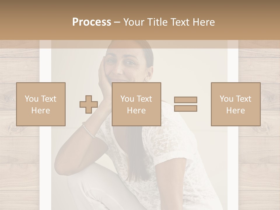 A Woman Sitting On The Floor With Her Hand On Her Face PowerPoint Template