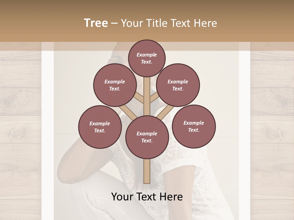 A Woman Sitting On The Floor With Her Hand On Her Face PowerPoint Template