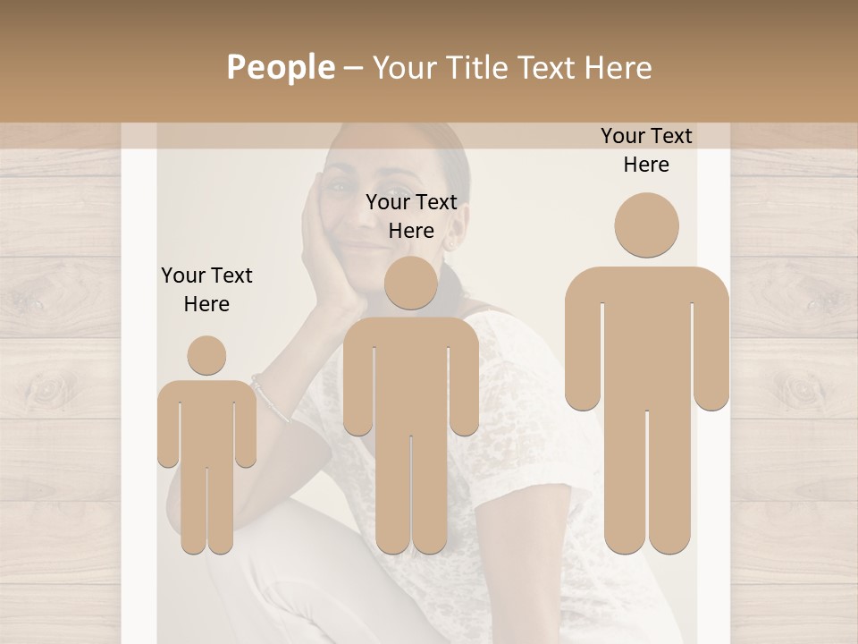 A Woman Sitting On The Floor With Her Hand On Her Face PowerPoint Template