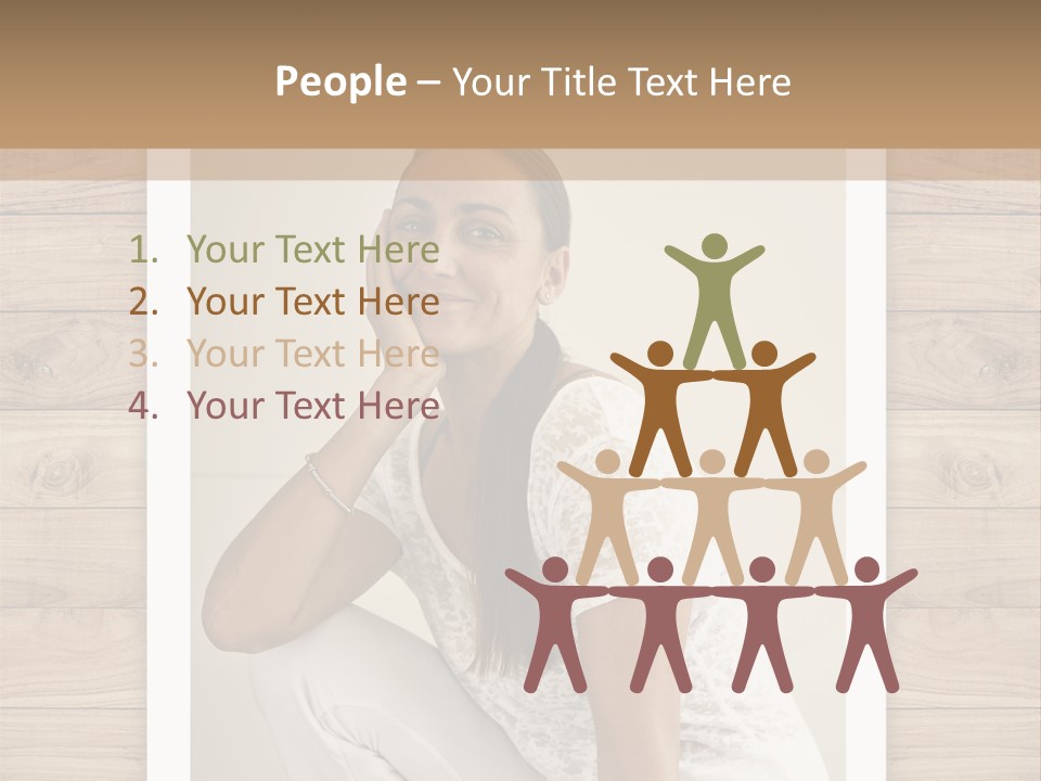 A Woman Sitting On The Floor With Her Hand On Her Face PowerPoint Template