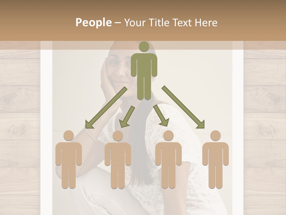 A Woman Sitting On The Floor With Her Hand On Her Face PowerPoint Template