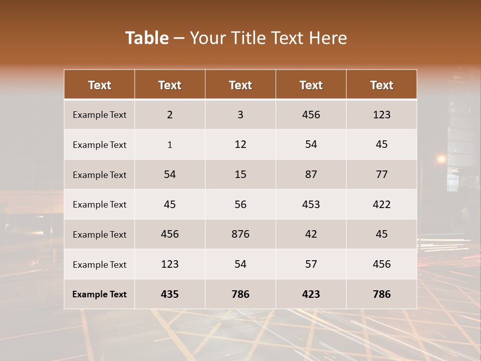 A City Street At Night With A Large Billboard In The Middle Of It PowerPoint Template