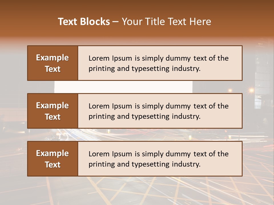 A City Street At Night With A Large Billboard In The Middle Of It PowerPoint Template