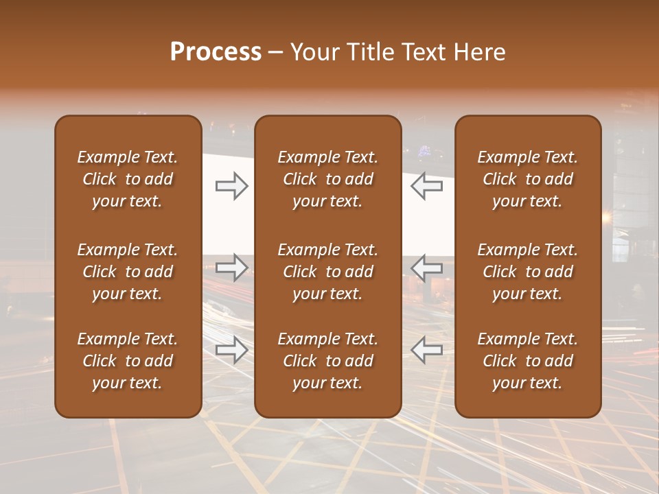 A City Street At Night With A Large Billboard In The Middle Of It PowerPoint Template