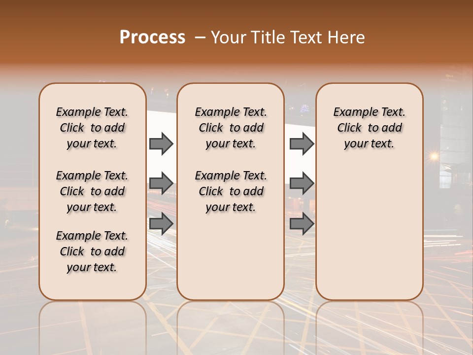 A City Street At Night With A Large Billboard In The Middle Of It PowerPoint Template