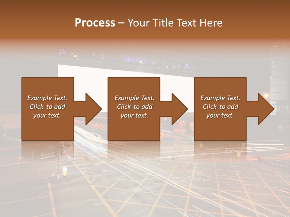 A City Street At Night With A Large Billboard In The Middle Of It PowerPoint Template