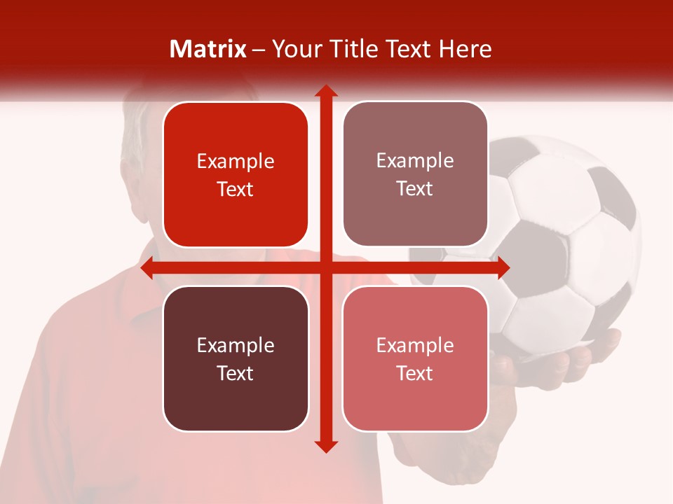 A Man Holding A Soccer Ball In His Hand PowerPoint Template