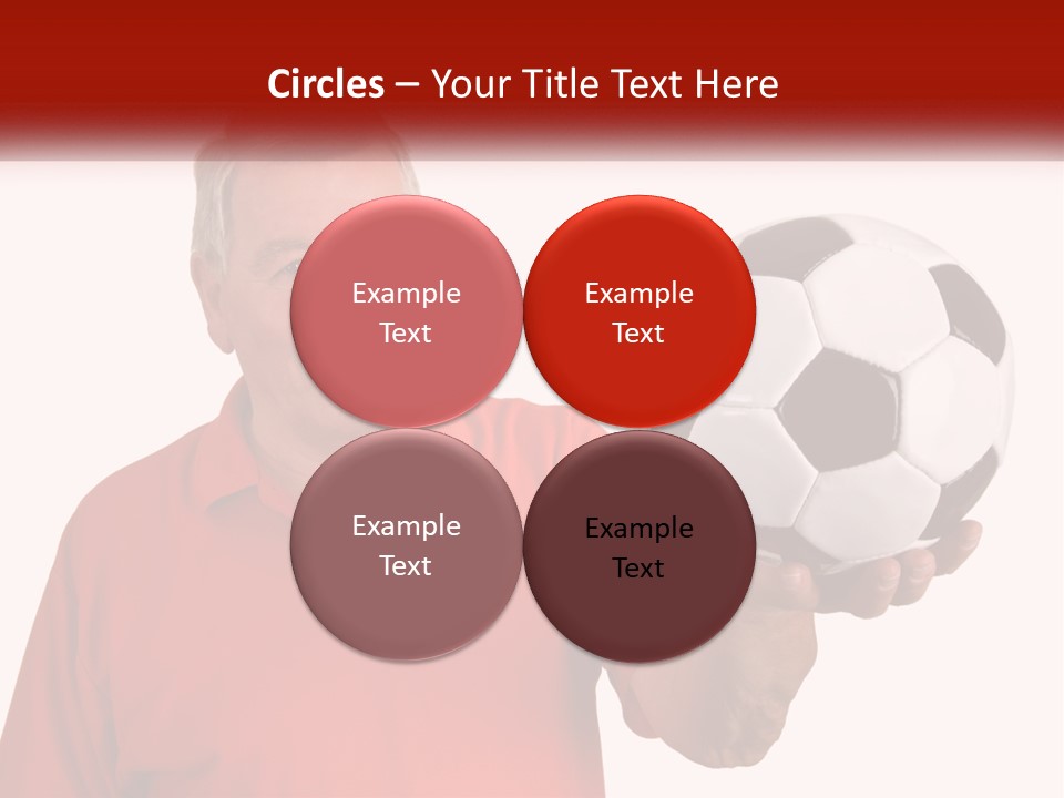 A Man Holding A Soccer Ball In His Hand PowerPoint Template