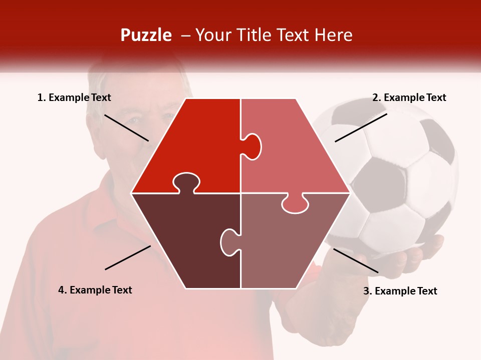 A Man Holding A Soccer Ball In His Hand PowerPoint Template