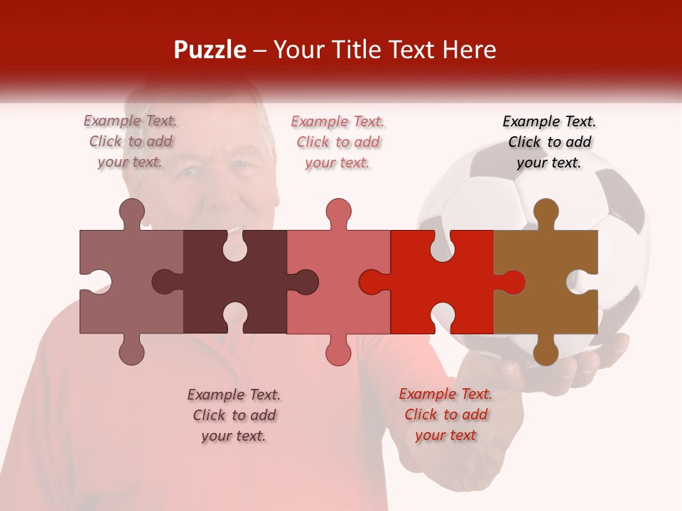 A Man Holding A Soccer Ball In His Hand PowerPoint Template