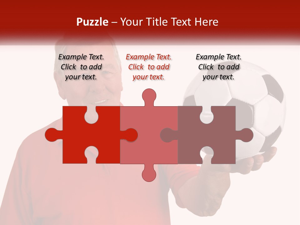 A Man Holding A Soccer Ball In His Hand PowerPoint Template