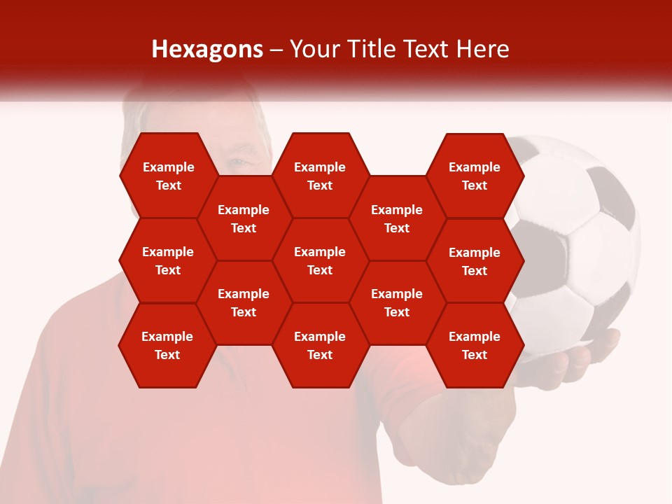 A Man Holding A Soccer Ball In His Hand PowerPoint Template