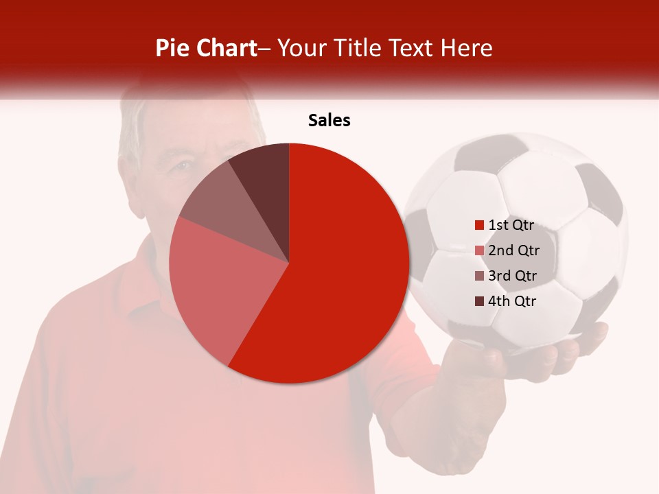 A Man Holding A Soccer Ball In His Hand PowerPoint Template