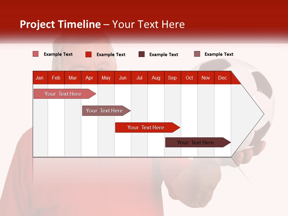 A Man Holding A Soccer Ball In His Hand PowerPoint Template