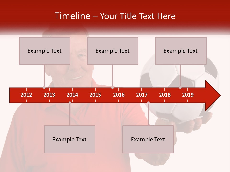 A Man Holding A Soccer Ball In His Hand PowerPoint Template