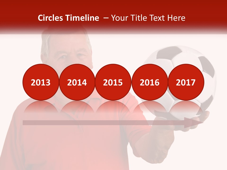 A Man Holding A Soccer Ball In His Hand PowerPoint Template