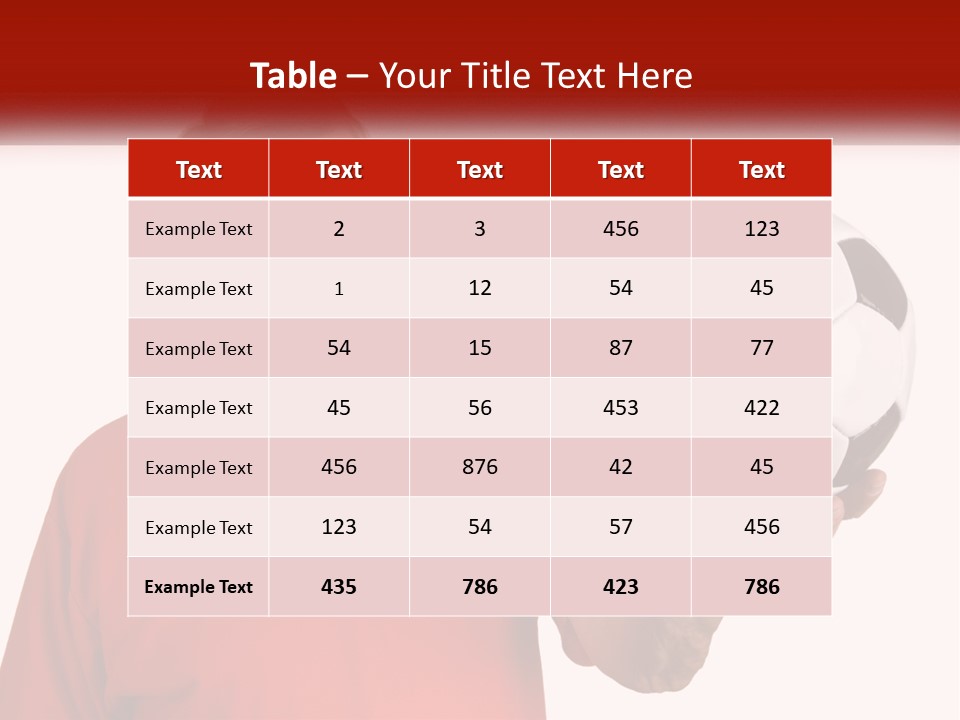 A Man Holding A Soccer Ball In His Hand PowerPoint Template