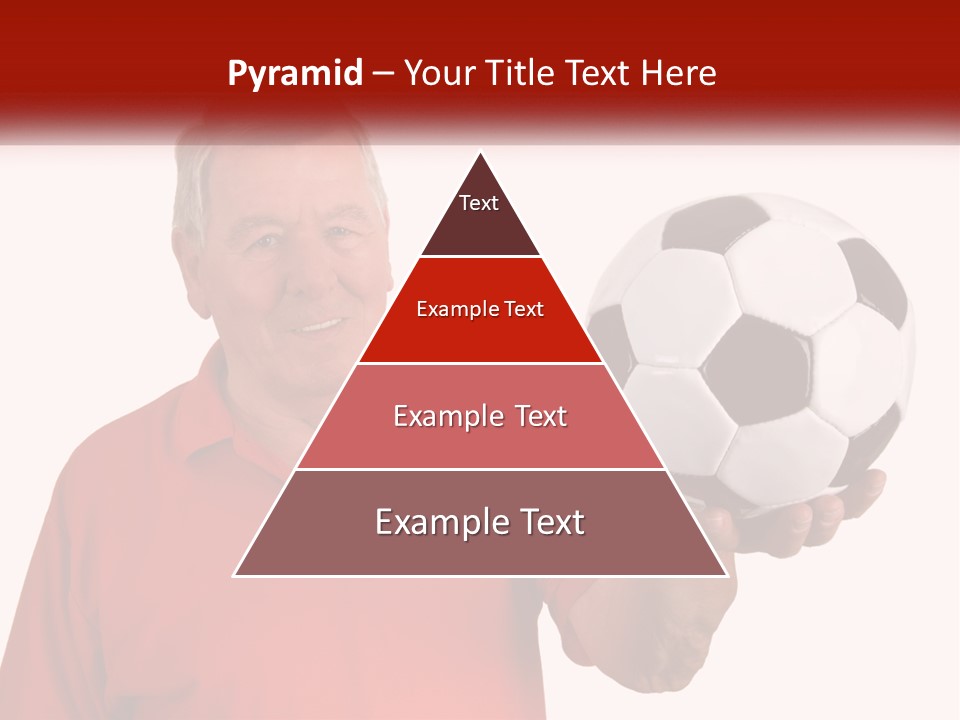 A Man Holding A Soccer Ball In His Hand PowerPoint Template