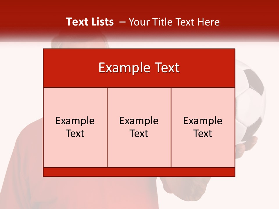 A Man Holding A Soccer Ball In His Hand PowerPoint Template