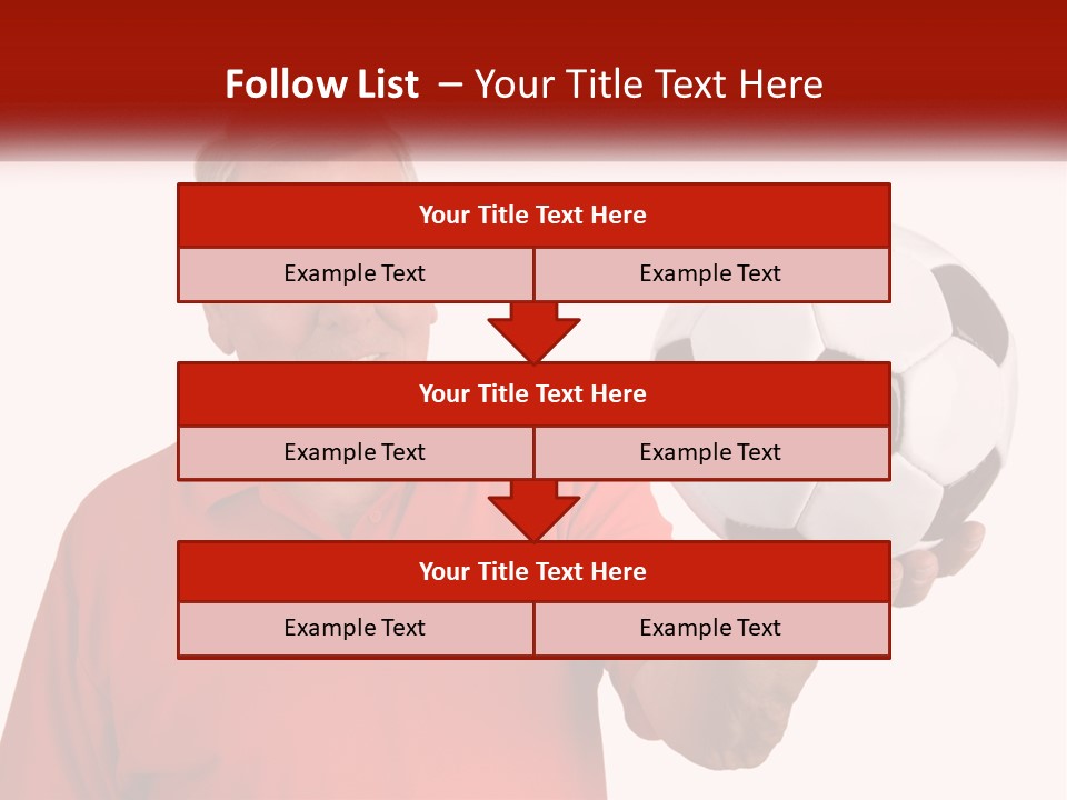 A Man Holding A Soccer Ball In His Hand PowerPoint Template
